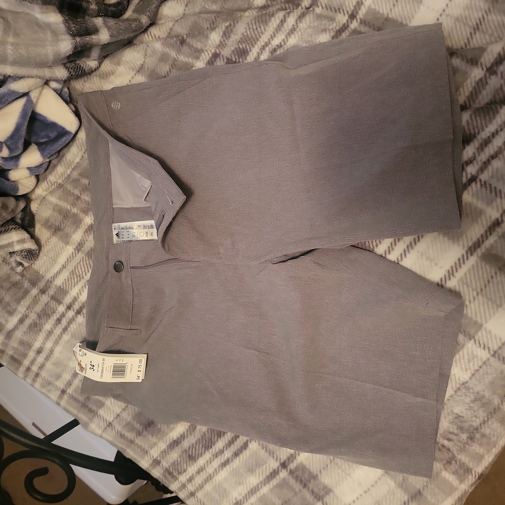 Mens new addias cross hatch shorts size 34